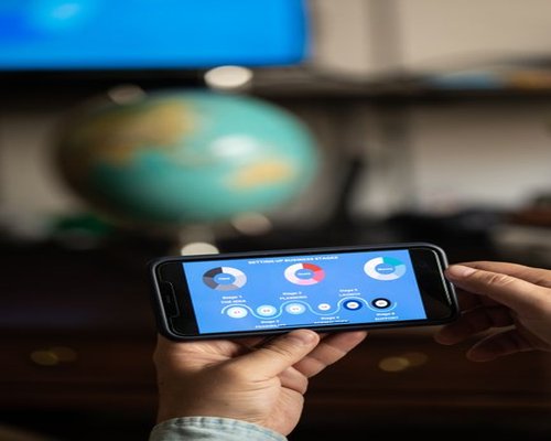 Smartphone showing fictional Southern Idea Loop game